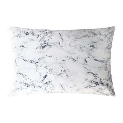 Luxurious Silk Pillowcase in Marble