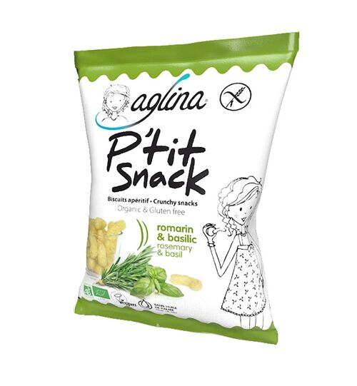 P'tit Snack Romarin & Basilic sachet 45G