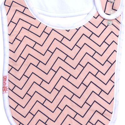 Eating bib 'Zigzag' - baby bib