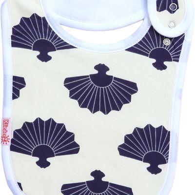 Food bib 'Japanese Fan' - baby bib