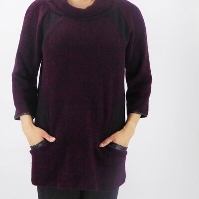 Cowl Neck Pocket Tunic 5137