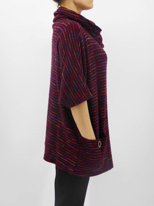 Cowl Neck Poncho Top 5577