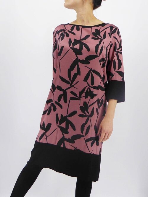 Japanese Print Tunic Dress ZW7D46D