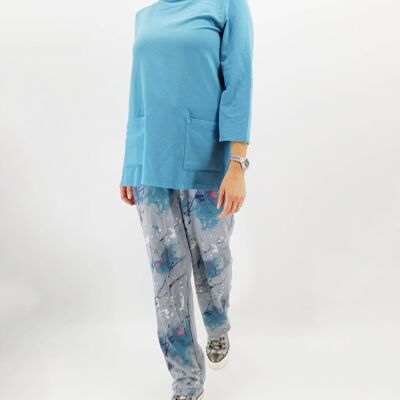 Luca Loungewear 2 Pocket Top  1176PL