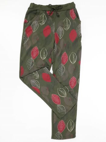 Luca Loungewear Pantalon de jogging à imprimé feuilles 1305LF 2