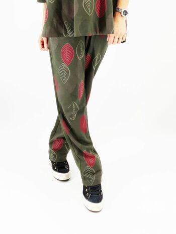 Luca Loungewear Pantalon de jogging à imprimé feuilles 1305LF 3