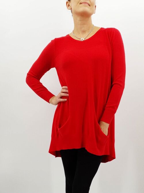 Perfetto Pocket Knit Top ID2920