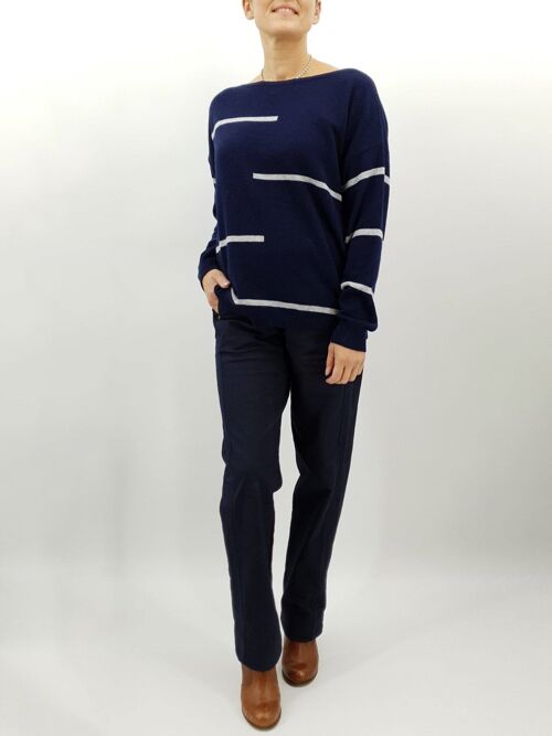 Siena Stripe Jumper with Cashmere IC8311ST