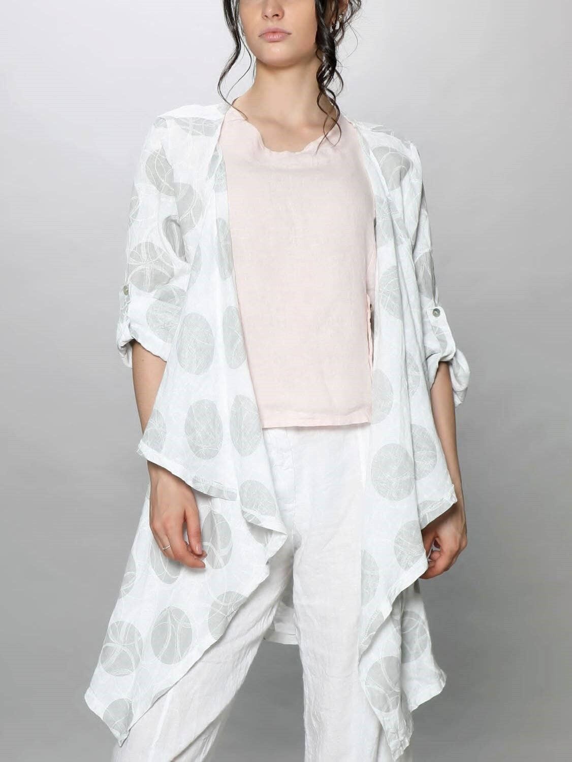 Super Polka Dot Waterfall Jacket 7068