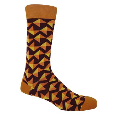 Triangle Men's Socks - Maroon