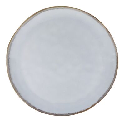 Assiette plate - 28 cm - Nori blanc nacré