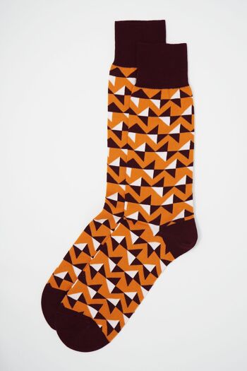 Chaussettes Homme Triangle - Moutarde 2