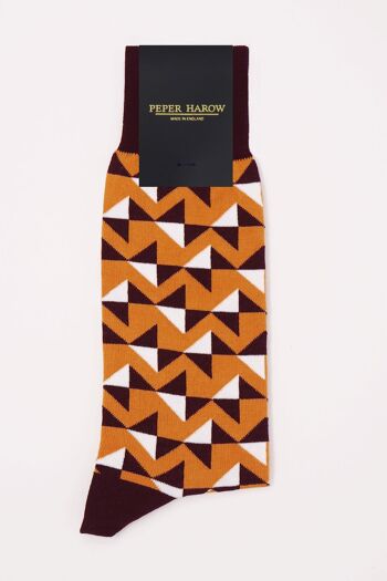 Chaussettes Homme Triangle - Moutarde 3