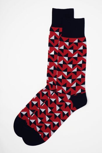Chaussettes homme Triangle - Rouge 2
