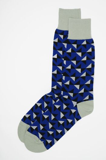 Chaussettes Homme Triangle - Bleu Royal 2