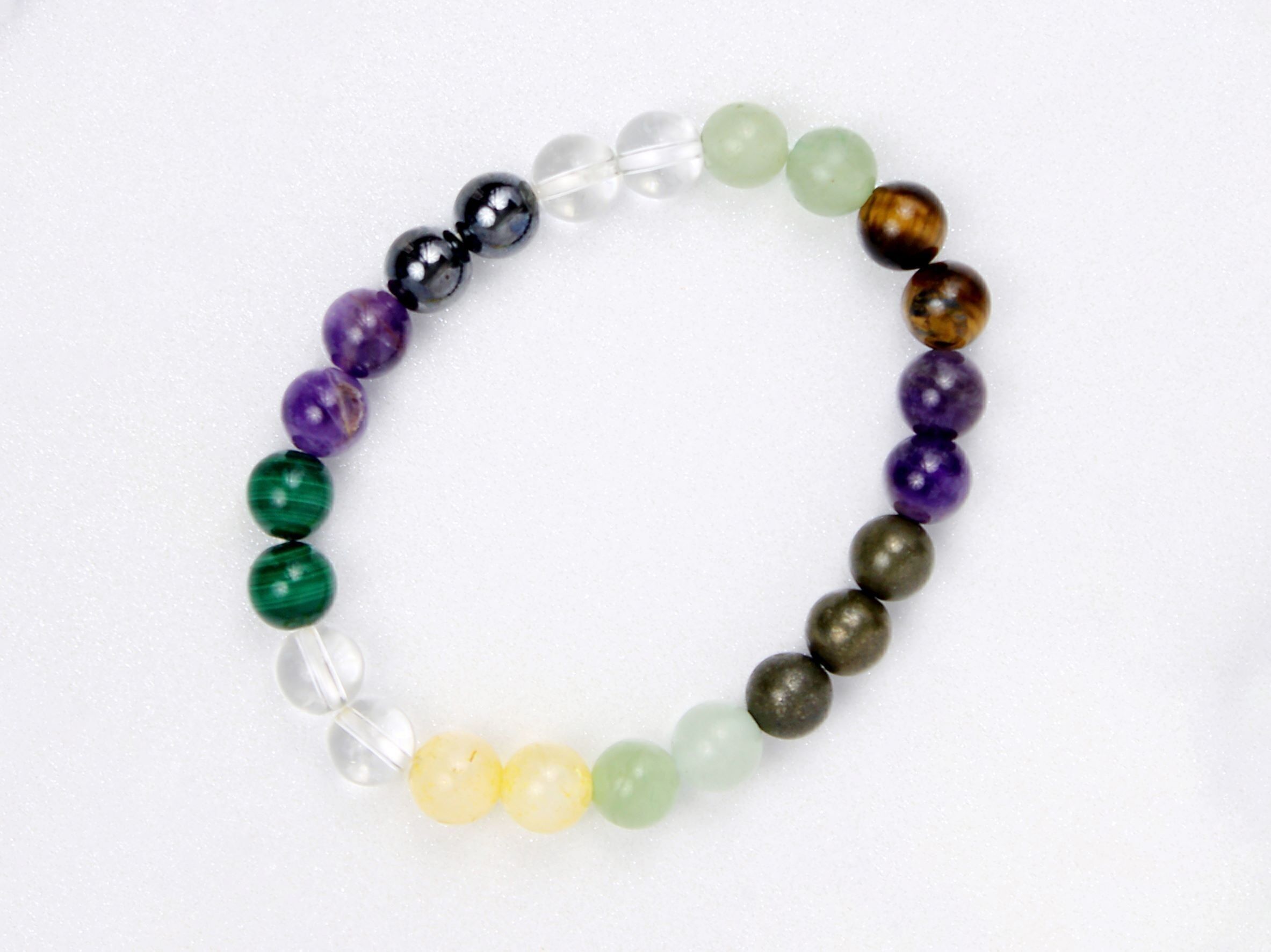 Power-Armband – Kristallarmband zur Zuckerkontrolle und Diabetes, 8 mm, Qualität A+