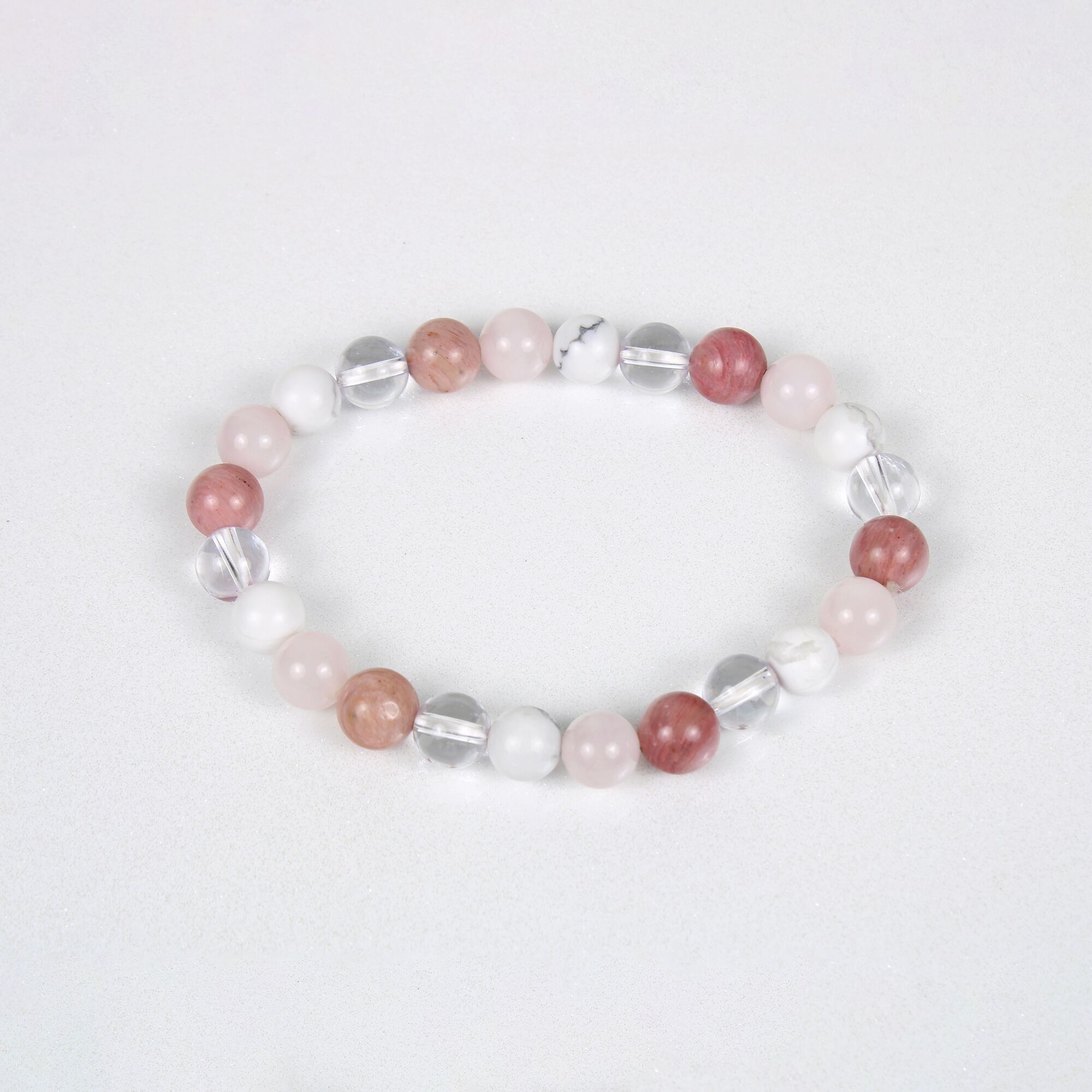 Bracciale Power - Braccialetto di cristallo per amore, relazioni e crepacuore da 8 mm, grado A+