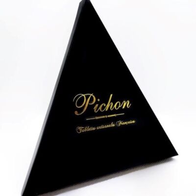 74% Dark Chocolate Triangle (matte black packaging)
