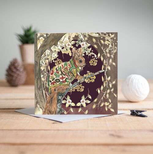 The Enchanting Woodland Squirrel Greeting Card