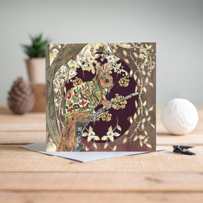 The Enchanting Woodland Squirrel Greeting Card