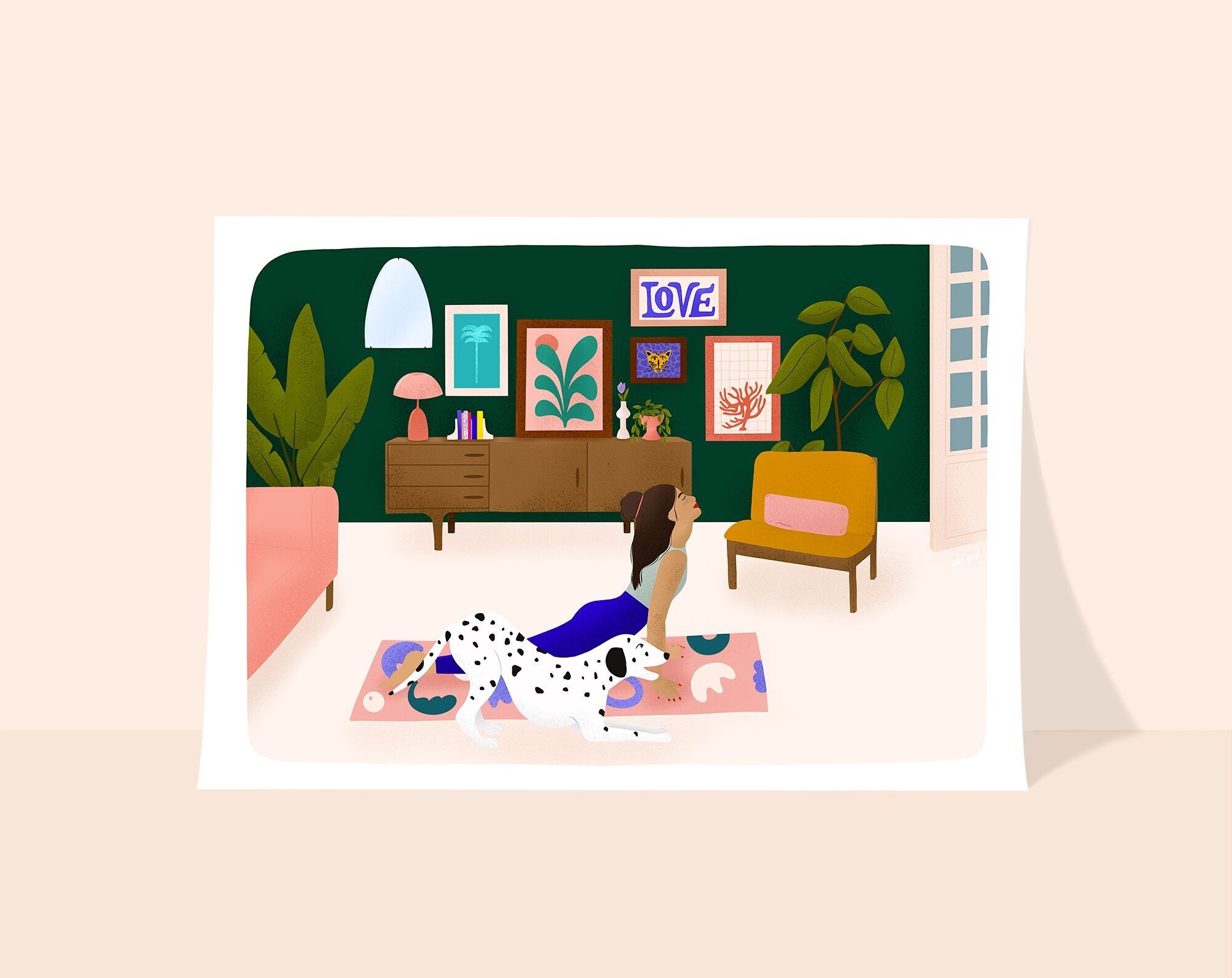 Dalmatiner-Postkarte 10x15cm (A6)