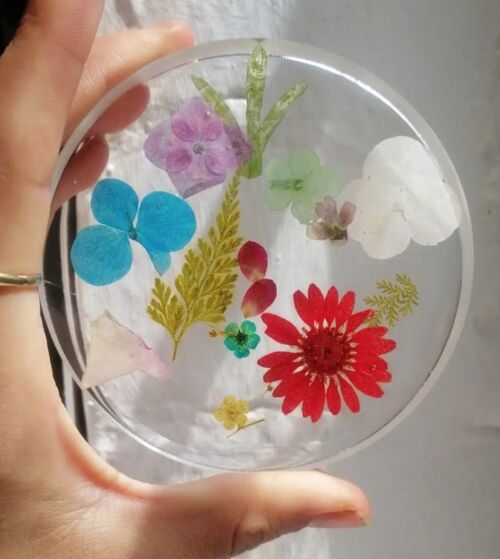 Floral coasters