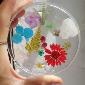Sous-verres fleuris