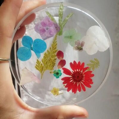 Floral coasters