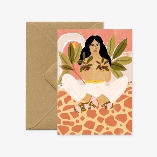 Crazy Plant Lady Greeting Card