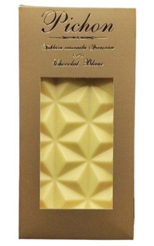 Tablette Chocolat Blanc BIO (emballage noir mat)