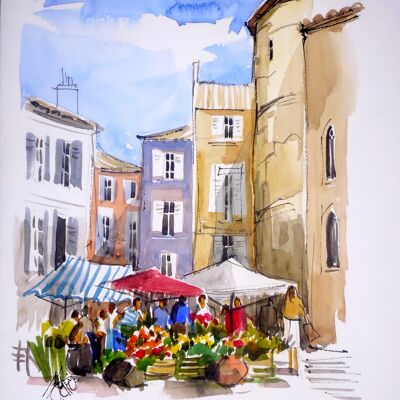 Provence market in Provence - CC88