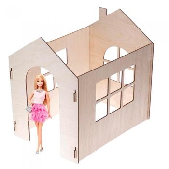Maison de poupée en bois pour grandes poupées, modul set 1