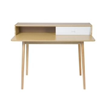 Bureau ou table de bureau VINTAGE avec tiroirs et organisateur pour étude intensive par Thinia Home 1