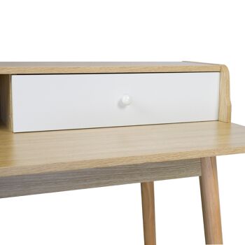 Bureau ou table de bureau VINTAGE avec tiroirs et organisateur pour étude intensive par Thinia Home 4