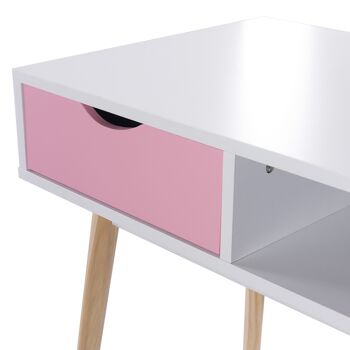 Bureau ou table de bureau ONEPINK avec tiroirs et organisateur pour étude intensive par Thinia Home 4