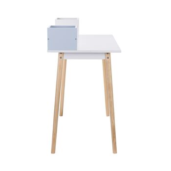 Bureau ou table de bureau WHITE-SKY avec 3 organisateurs pour votre étude intensive par Thinia Home 3