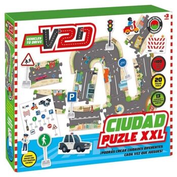 Puzzle Circuit routier 50 pièces.