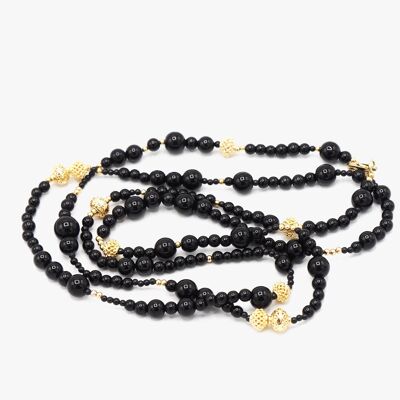 SESINA (black) Necklace- Sita Nevado