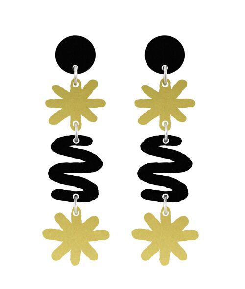 Earrings Atlas Black