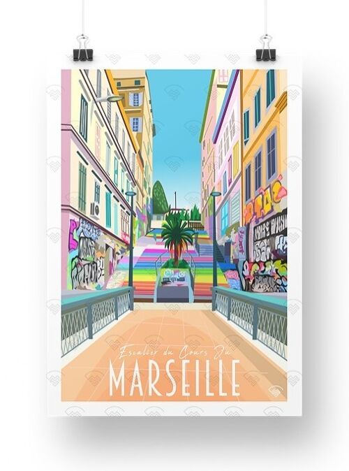 Carte postale Marseille Cours Julien