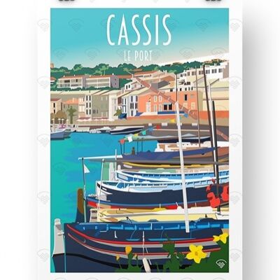 Postkarte Cassis Hafen