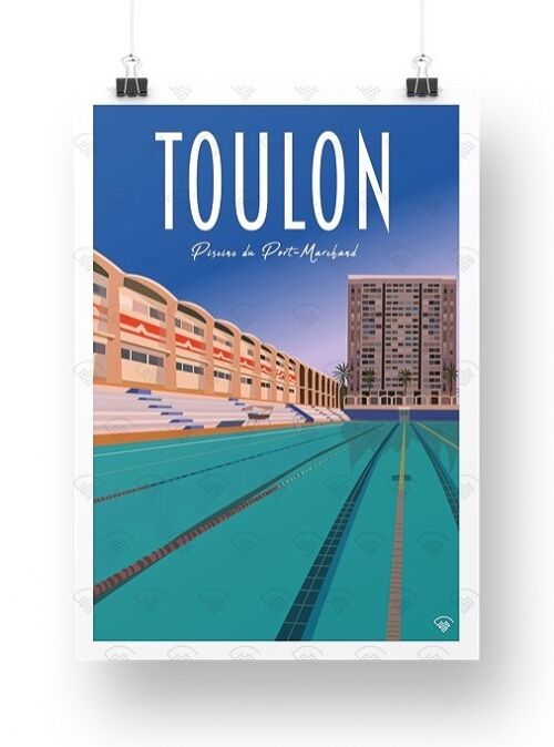 Carte postale Toulon Piscine