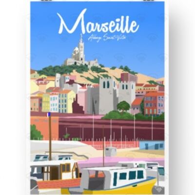 Postcard Marseille St Victor