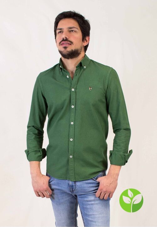 Camisa Leonardo verde oscuro