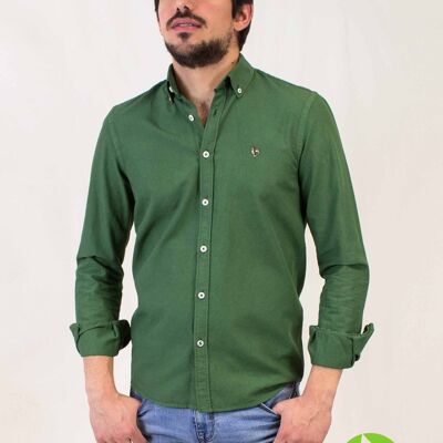Camisa Leonardo verde oscuro