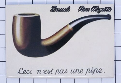 koelkastmagneet Brussels Rene Magritte