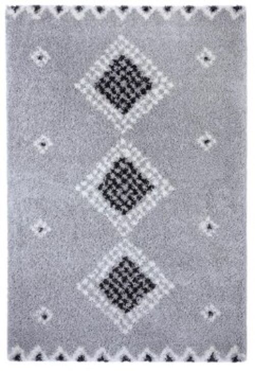 Design Verlour Deep-Pile Carpet Luna Blue Cream