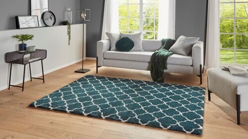 Design Verlour Deep-Pile Carpet Luna Forest Green