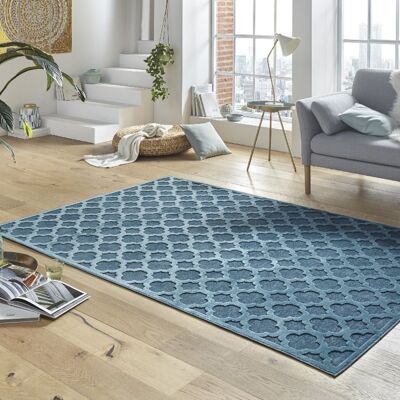 Shiny design viscose carpet with high-low effect Bryon