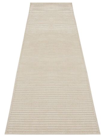 Tapis viscose design brillant à effet haut-bas Noisette 3